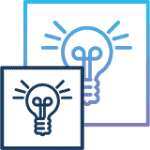 Light bulb icon symbolizing how easy backup monitoring with BACKUP EAGLE® can be.