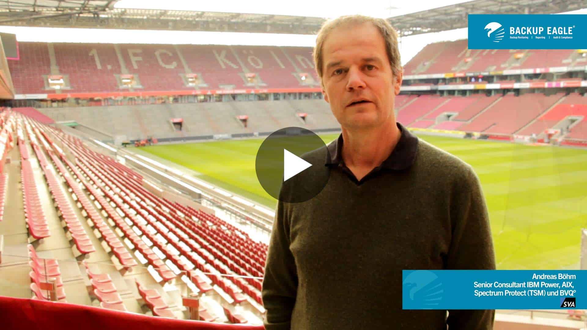 Thumbnail zur BACKUP EAGLE® Kundenstimme vom Referenz-Interview mit SVA Ansprechpartner.
